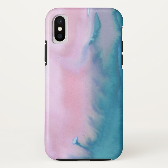Coques Case-Mate iPhone Boîtier téléphonique abstrait rose turquoise (Dos)