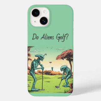 Coque Pour iPhone 14 Boîtier téléphonique Alien Golfers