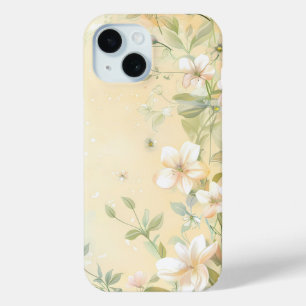 Coque Pour iPhone 15 Boîtier téléphonique Aquarellé Soft Spring Blossom