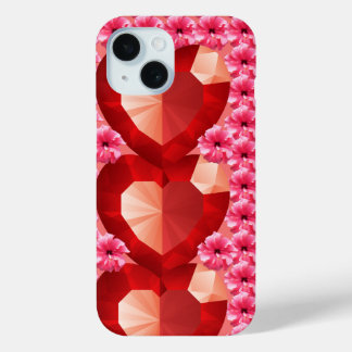 Coque Pour iPhone 15 "Boîtier téléphonique avec conception cardiaque -