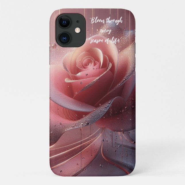 Coques Case-Mate iPhone Boîtier téléphonique avec fleur rose (Dos)