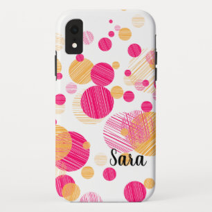 Case-Mate iPhone Case Boîtier téléphonique blanc Polka-Dot