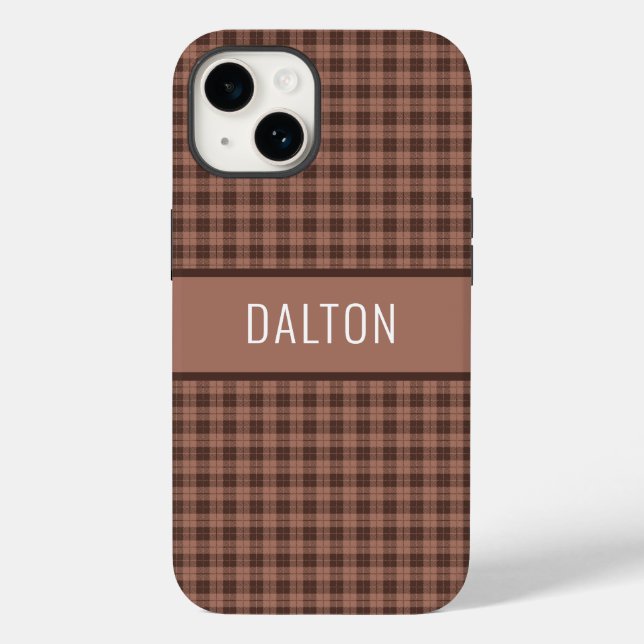 Coques Case-Mate iPhone Boîtier téléphonique Brown personnalisé (Verso)