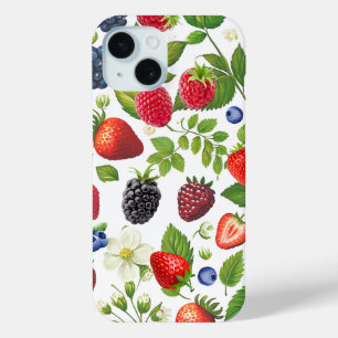 Coque Pour iPhone 15 Boîtier téléphonique Collage Berry mignonne - Frai