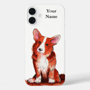 Coques iPhone 16 Plus Boîtier téléphonique Corgi Cute