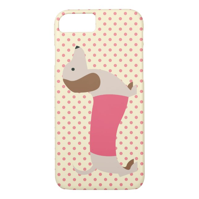 Coques Case-Mate iPhone Boîtier téléphonique Dachshund I Pink Wiener Chien (Dos)