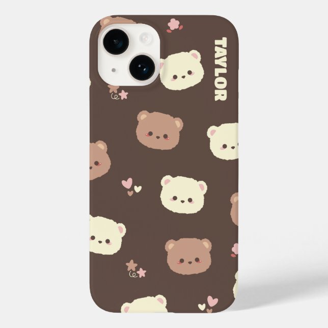 Coques Case-Mate iPhone Boîtier téléphonique de l'ours Cute Kawaii (Verso)
