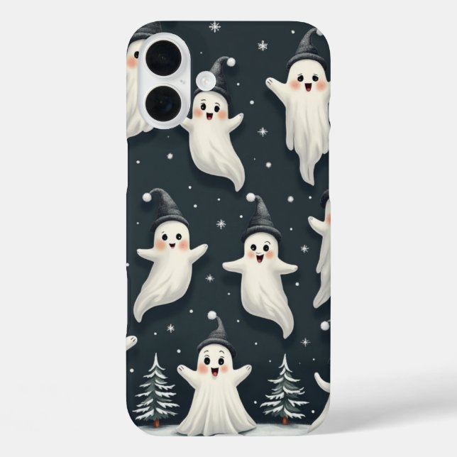 Coques Case-Mate iPhone Boîtier téléphonique du Motif fantôme d'hiver (Verso)
