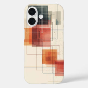 Coques iPhone 16 Boîtier téléphonique du réseau de calques urbains
