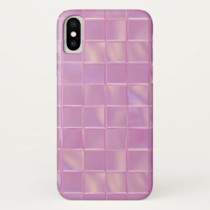 Case-Mate iPhone Case Boîtier téléphonique en carreaux rose glam