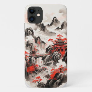 Case-Mate iPhone Case Boîtier téléphonique en encre chinoise - Rouge et 