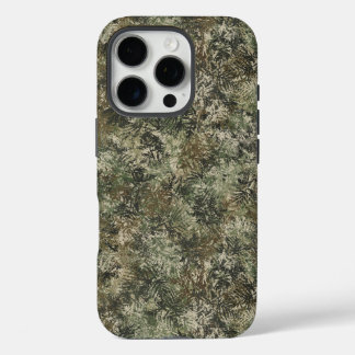 Coques iPhone 16 Pro Boîtier téléphonique feuille de camouflage robuste