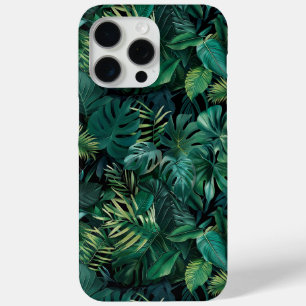 Coque iPhone 15 Pro Max Boîtier téléphonique Feuille de la forêt tropicale