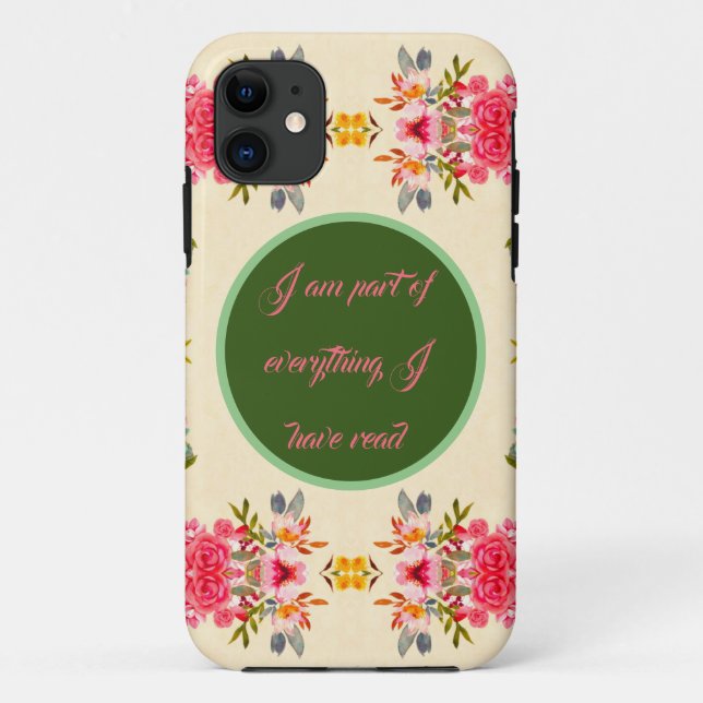 Coques Case-Mate iPhone Boîtier téléphonique floral personnalisé (Dos)