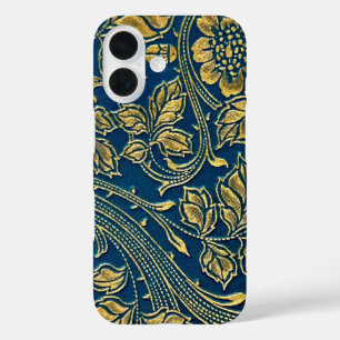 Coques iPhone 16 Boîtier téléphonique Golden Blossom Elegance