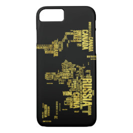 Case-Mate iPhone Case Boîtier téléphonique Golden Map