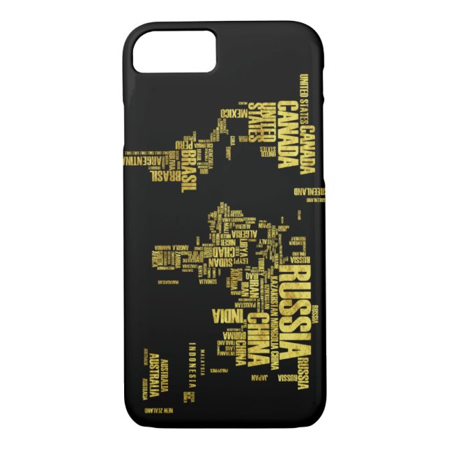 Coques Case-Mate iPhone Boîtier téléphonique Golden Map (Dos)