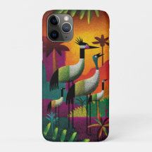 Boîtier téléphonique Jungle Pop Crowne Cranes