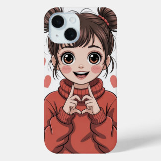 Coque Pour iPhone 15 Boîtier téléphonique mignon
