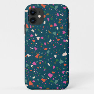 Case-Mate iPhone Case Boîtier téléphonique Moody Dark Turquoise Terrazzo