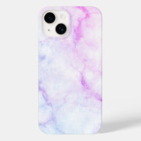 Boîtier téléphonique Ombre Marbre rose violet bleu