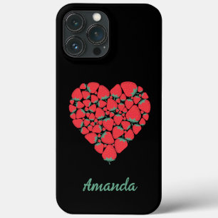 Case-Mate iPhone Case Boîtier téléphonique parfait pour fraise coeur