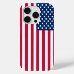 Coque iPhone 15 Pro Boîtier téléphonique Patriotique American Flag