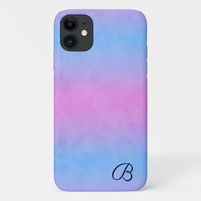 Coques Case-Mate iPhone Boîtier téléphonique personnalisé bleu et rose (Dos)