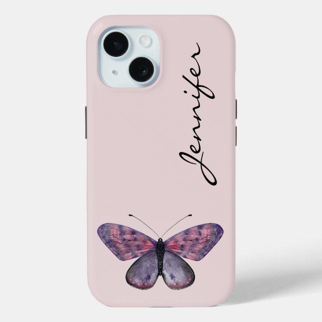 Coques Case-Mate iPhone Boîtier téléphonique personnalisé Butterfly iPhone (Verso)