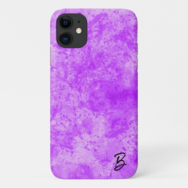 Coques Case-Mate iPhone Boîtier téléphonique personnalisé Mess d'encre vio (Dos)