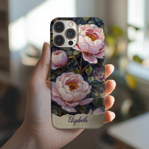 Coque Pour iPhone 15 Boîtier téléphonique personnalisé Peonies roses Vi