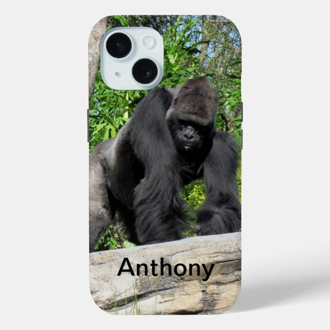 Coques Case-Mate iPhone Boîtier téléphonique personnalisé Silverback Goril (Verso)