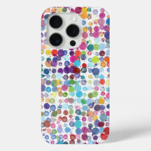 Coque iPhone 15 Pro Boîtier téléphonique Pixel Pointe Polka