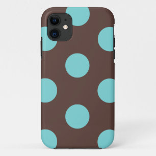 Coque Case-Mate Pour iPhone Boîtier téléphonique : Pot Polka (Brown et bleu)