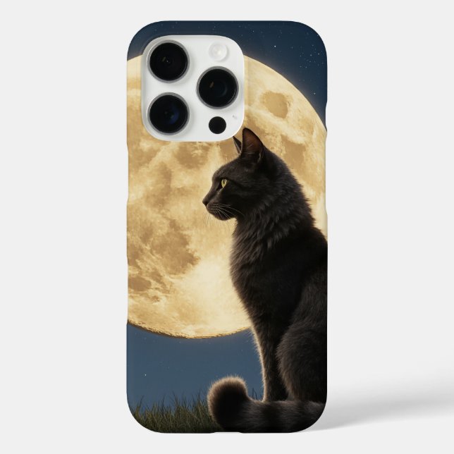 Coques Case-Mate iPhone Boîtier téléphonique pour chat et lune (Verso)