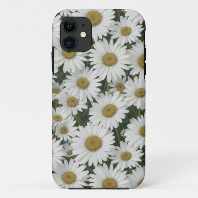 Coques Case-Mate iPhone Boîtier téléphonique pour marguerites blanches (Dos)