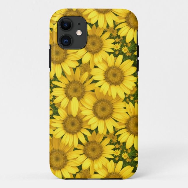 Coques Case-Mate iPhone Boîtier téléphonique pour marguerites jaunes (Dos)