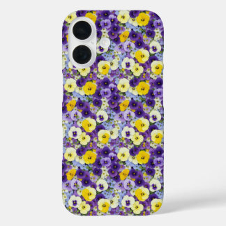 Coques iPhone 16 Boîtier téléphonique pour petits panneaux violets 
