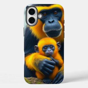 Coques iPhone 16 Plus Boîtier téléphonique pour singes jaunes
