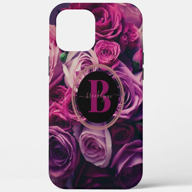 Coques Case-Mate iPhone Boîtier téléphonique romantique monogramme (Verso)