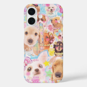 Coques iPhone 16 Boîtier téléphonique rose 🌈 ☁️