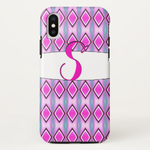 Case-Mate iPhone Case Boîtier téléphonique S monogramme en rose et noir