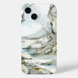 Coque Pour iPhone 15 Boîtier téléphonique Serene Winter Landcape