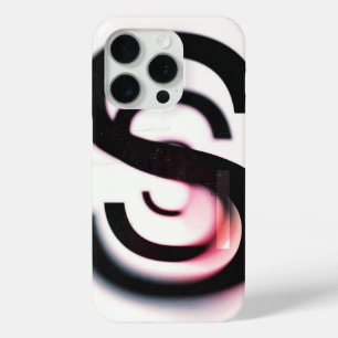 Coque iPhone 15 Pro Boîtier téléphonique "Silo" de typographie Abstrai
