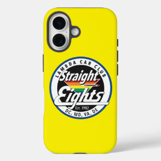 Coques iPhone 16 Boîtier téléphonique Straight Eights (Jaune)