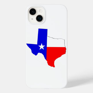 Coque Pour iPhone 14 Plus Boîtier téléphonique Texas Map et Flag Design