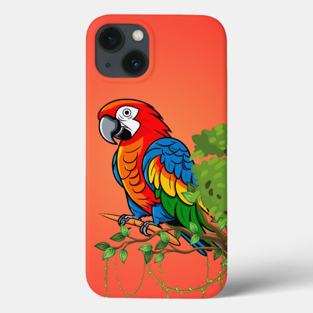 Coques Case-Mate iPhone Boîtier téléphonique Tropical Parrot (Verso)