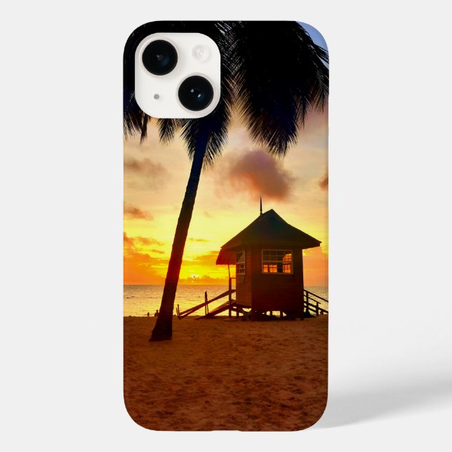 Coques Case-Mate iPhone Boîtier téléphonique Tropical Sunset Beach (Verso)