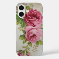 Boîtier téléphonique vintage Rose de chou Élégance