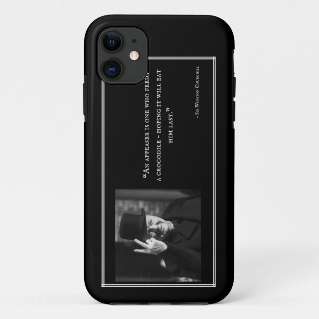 Coques Case-Mate iPhone Boîtier téléphonique Winston Churchill - Citation  (Dos)